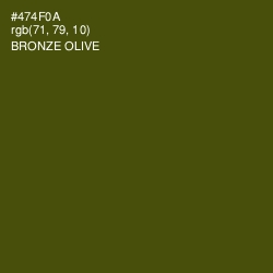 #474F0A - Bronze Olive Color Image