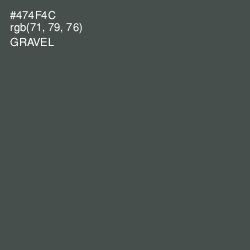 #474F4C - Gravel Color Image