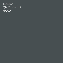 #474F51 - Mako Color Image
