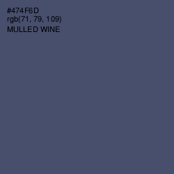 #474F6D - Mulled Wine Color Image