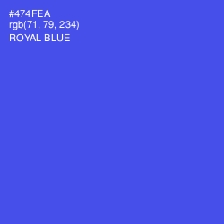 #474FEA - Royal Blue Color Image