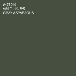 #475040 - Gray Asparagus Color Image