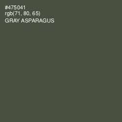 #475041 - Gray Asparagus Color Image