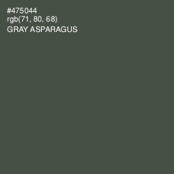#475044 - Gray Asparagus Color Image