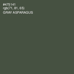 #475141 - Gray Asparagus Color Image