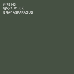 #475143 - Gray Asparagus Color Image