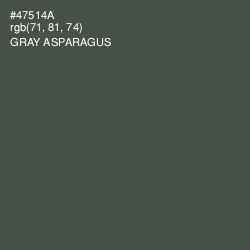 #47514A - Gray Asparagus Color Image