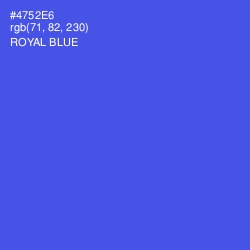 #4752E6 - Royal Blue Color Image
