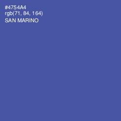 #4754A4 - San Marino Color Image