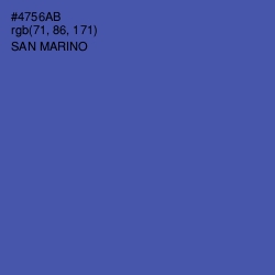 #4756AB - San Marino Color Image