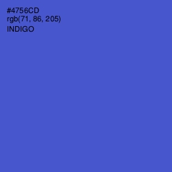 #4756CD - Indigo Color Image