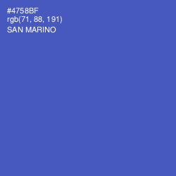 #4758BF - San Marino Color Image