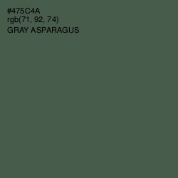 #475C4A - Gray Asparagus Color Image