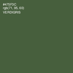 #475F3C - Verdigris Color Image