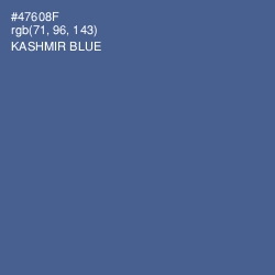 #47608F - Kashmir Blue Color Image