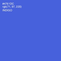 #4761DC - Indigo Color Image