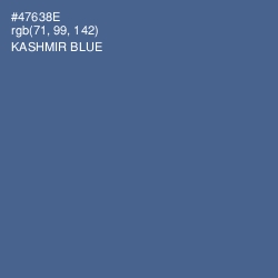 #47638E - Kashmir Blue Color Image