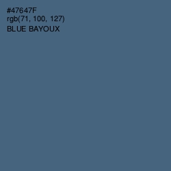 #47647F - Blue Bayoux Color Image