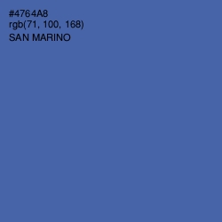 #4764A8 - San Marino Color Image