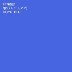 #4765E1 - Royal Blue Color Image