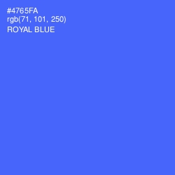 #4765FA - Royal Blue Color Image