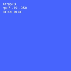 #4765FD - Royal Blue Color Image