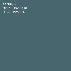 #47666D - Blue Bayoux Color Image