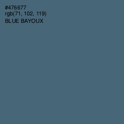 #476677 - Blue Bayoux Color Image