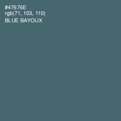 #47676E - Blue Bayoux Color Image