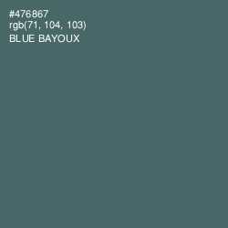 #476867 - Blue Bayoux Color Image