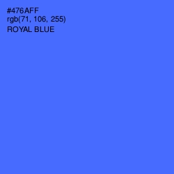 #476AFF - Royal Blue Color Image