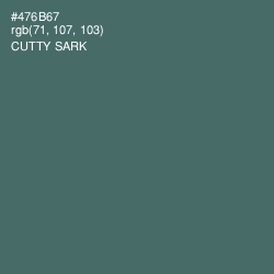 #476B67 - Cutty Sark Color Image