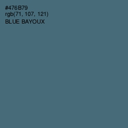 #476B79 - Blue Bayoux Color Image