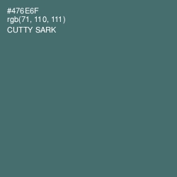 #476E6F - Cutty Sark Color Image