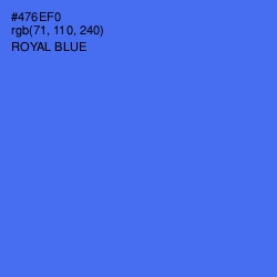 #476EF0 - Royal Blue Color Image