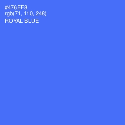 #476EF8 - Royal Blue Color Image