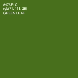 #476F1C - Green Leaf Color Image