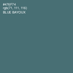 #476F74 - Blue Bayoux Color Image