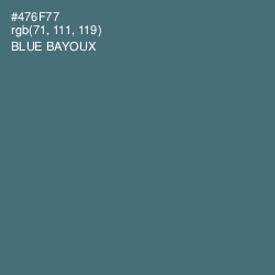 #476F77 - Blue Bayoux Color Image