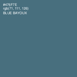 #476F7E - Blue Bayoux Color Image