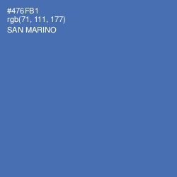 #476FB1 - San Marino Color Image