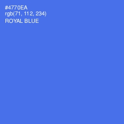 #4770EA - Royal Blue Color Image