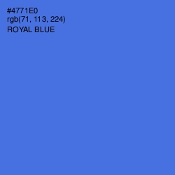 #4771E0 - Royal Blue Color Image