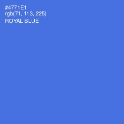 #4771E1 - Royal Blue Color Image