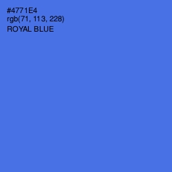 #4771E4 - Royal Blue Color Image