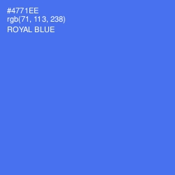 #4771EE - Royal Blue Color Image