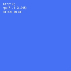 #4771F5 - Royal Blue Color Image