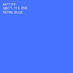 #4771FF - Royal Blue Color Image