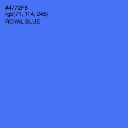 #4772F5 - Royal Blue Color Image