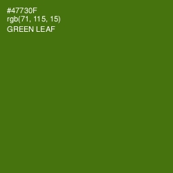 #47730F - Green Leaf Color Image